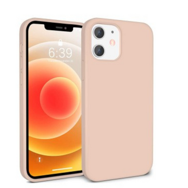 iPhone 12 Pro Max Compatible Case Cover With Premium Liquid Silicone - Pink Sand